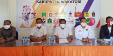 Komisi Pemilihan Umum (KPU) Kabupaten Wakatobi menetapkan dua pasangan calon (Paslon) kepala daerah