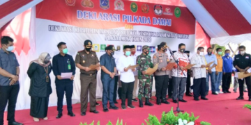 Deklarasi Pilkada damai dan kepatuhan terhadap protokol kesehatan