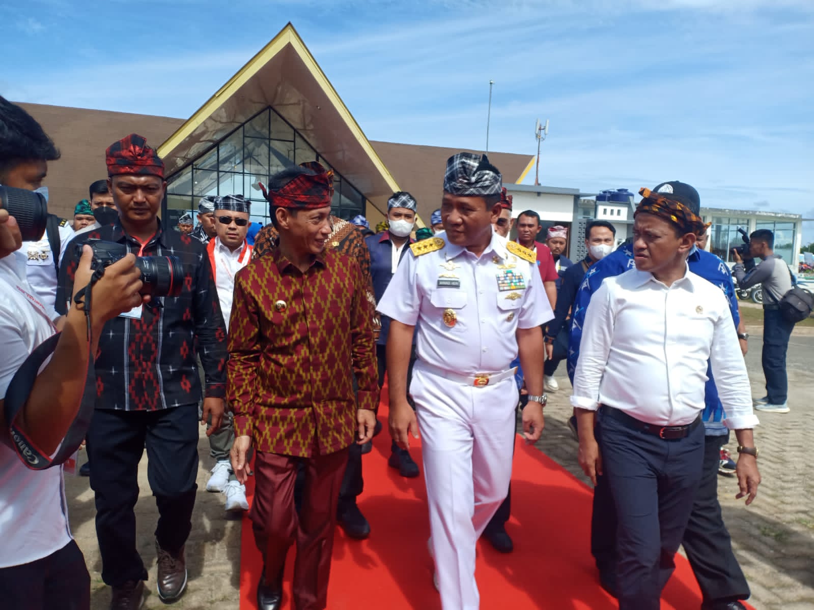 Menteri Investasi/UMKM Bahlil Lahadalia menghadiri acara puncak perayaan Hari Nusantara 2022. FOTO: Deni La Ode Bono