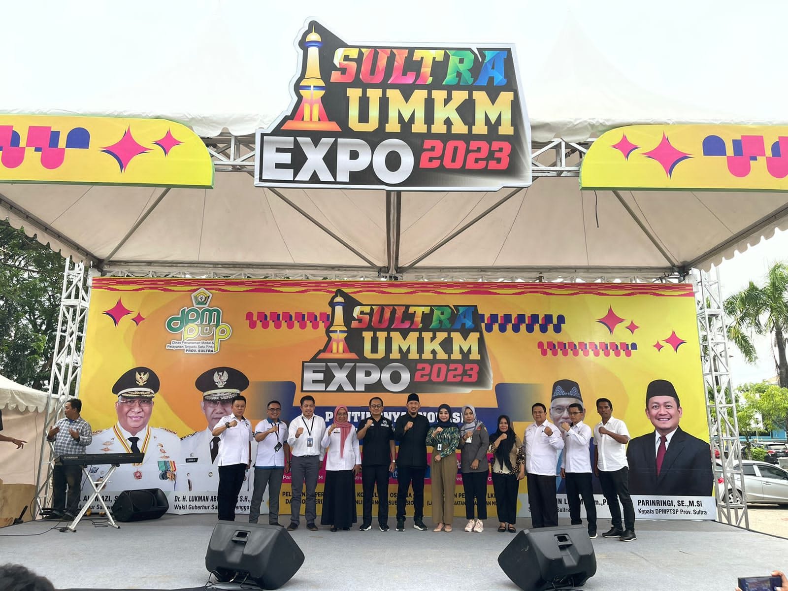 Foto bersama usai pembukaan UMKM Expo Sultra 2023. Foto: Ist