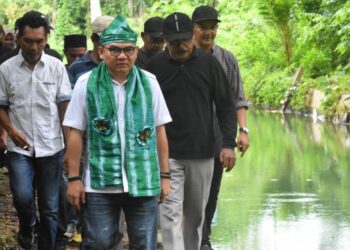 Jaelani saat berkunjung di Jompi. Foto: Ist