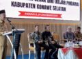 Surunuddin saat sambutan dalam acara penandatanganan kerja sama dengan OJK Sultra dan launching program Kejar Pindara. Foto: Pipin OJK Sultra